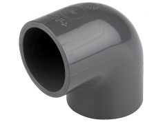 Отвод 25 мм 90 градусов (ПВХ, НПВХ, PVC U) под клей  