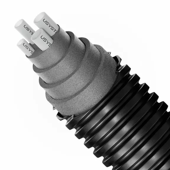 Труба в утеплителе PE-Xa 2-25x2,3/2-25x3,5 PN6 и PN10 оболочка ПЭ 175 мм гофрированная Quattro
